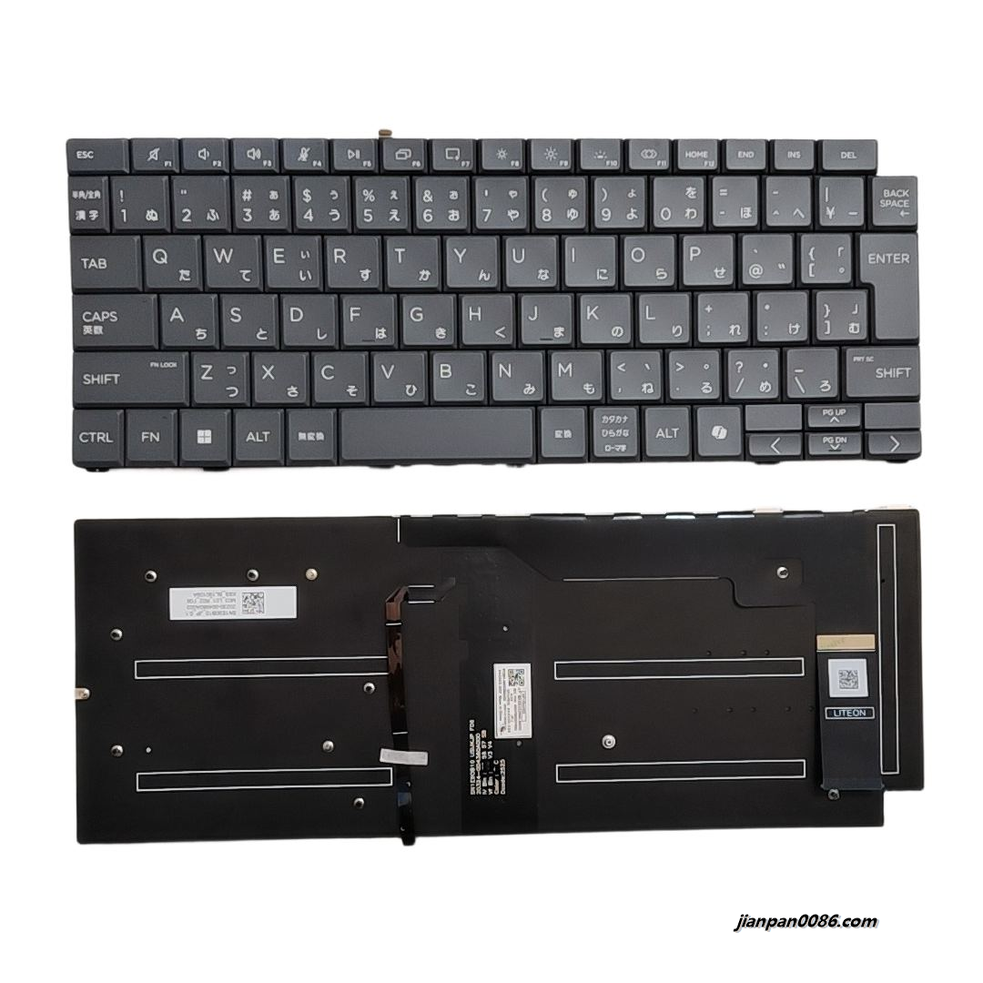 Picture of Original New Japanese Layout For Liteon SN1E90B20 Gyer AI Backlit Laptop Keyboard 913B1-003130A02V 9PC184
