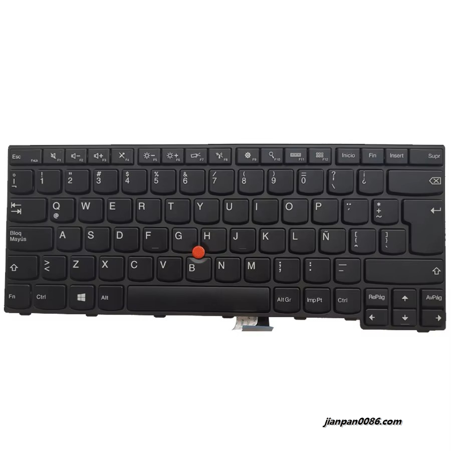 Picture of Original New Latin Language For Lenovo Thinkpad E450 E455 E450C W450 E460 E465 Laptop Keyboard  04X6104 PK130TR1A30