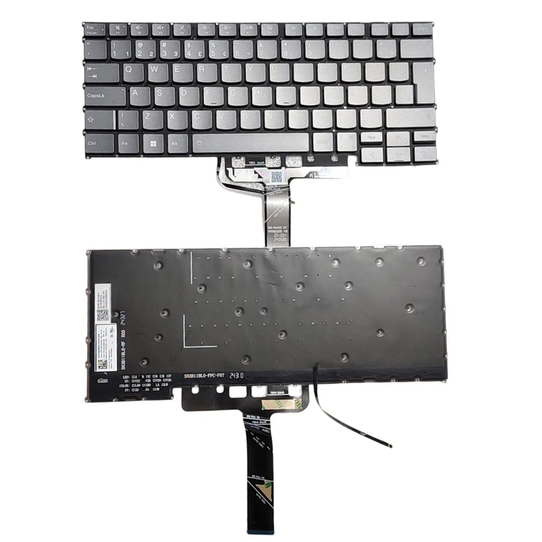 Picture of New Brazil Layout For Lenovo Thinkbook 14 Grey Backlit Laptop Keyboard SG-A9060-40A SN3B11B00 PK132Z43A29 C193