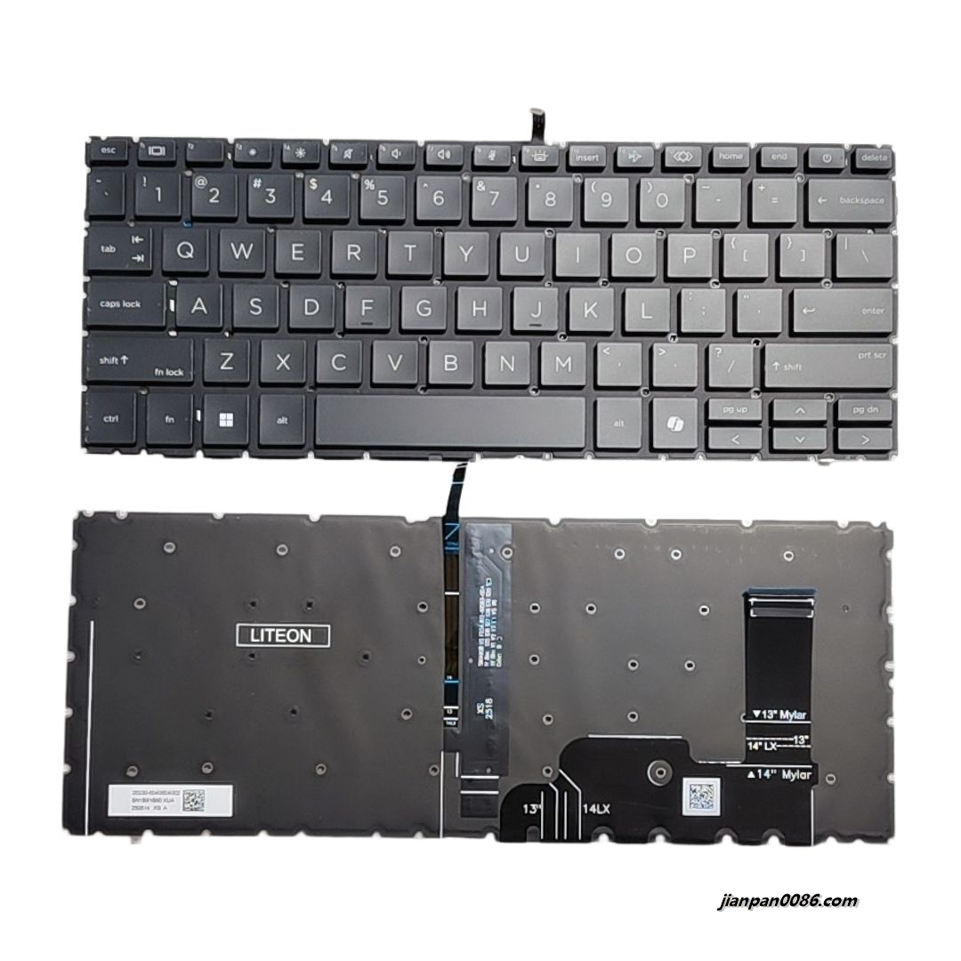 Picture of Original New US Language For HP 840 G9 Black Backlight AI Laptop Keyboard SG-B6470-XUA SN1B91B90 C193