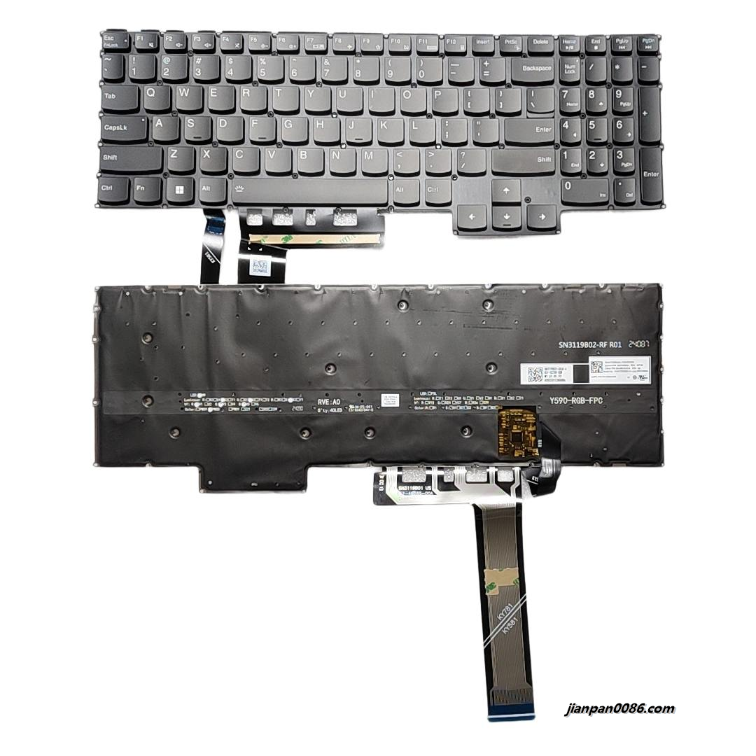 Picture of Original US Language For Lenovo Legion Y9000P Colour Backlit Laptop Keyboard SG-B8512-XUA SN3119B0A PK1338U2C99 C199