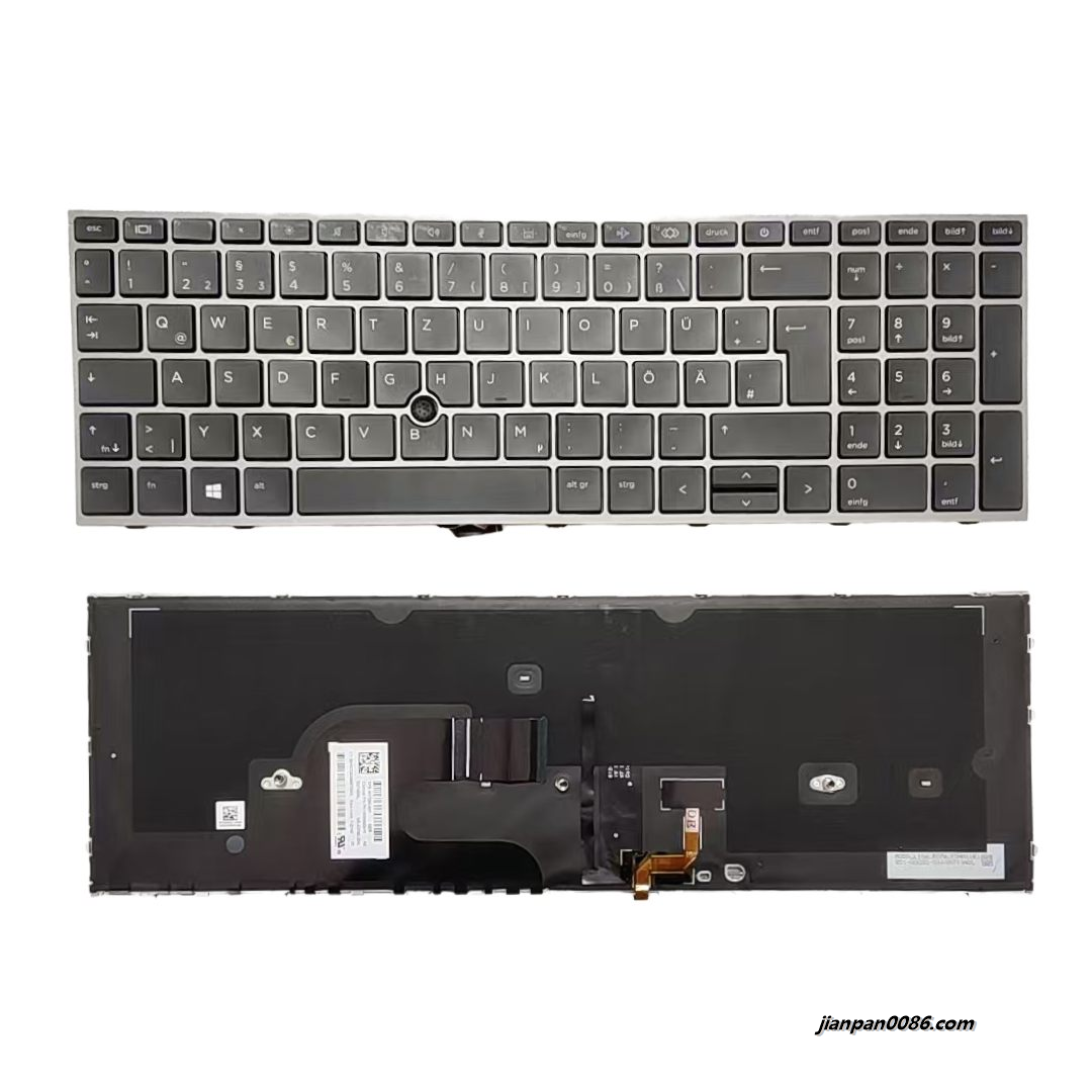 Picture of Oraginal New Germany Language For HP Zbook 17 G7 Black Backlight Laptop Keyboard SG-A3100-2DA  SN7194BL  PK132WW2A11 C201
