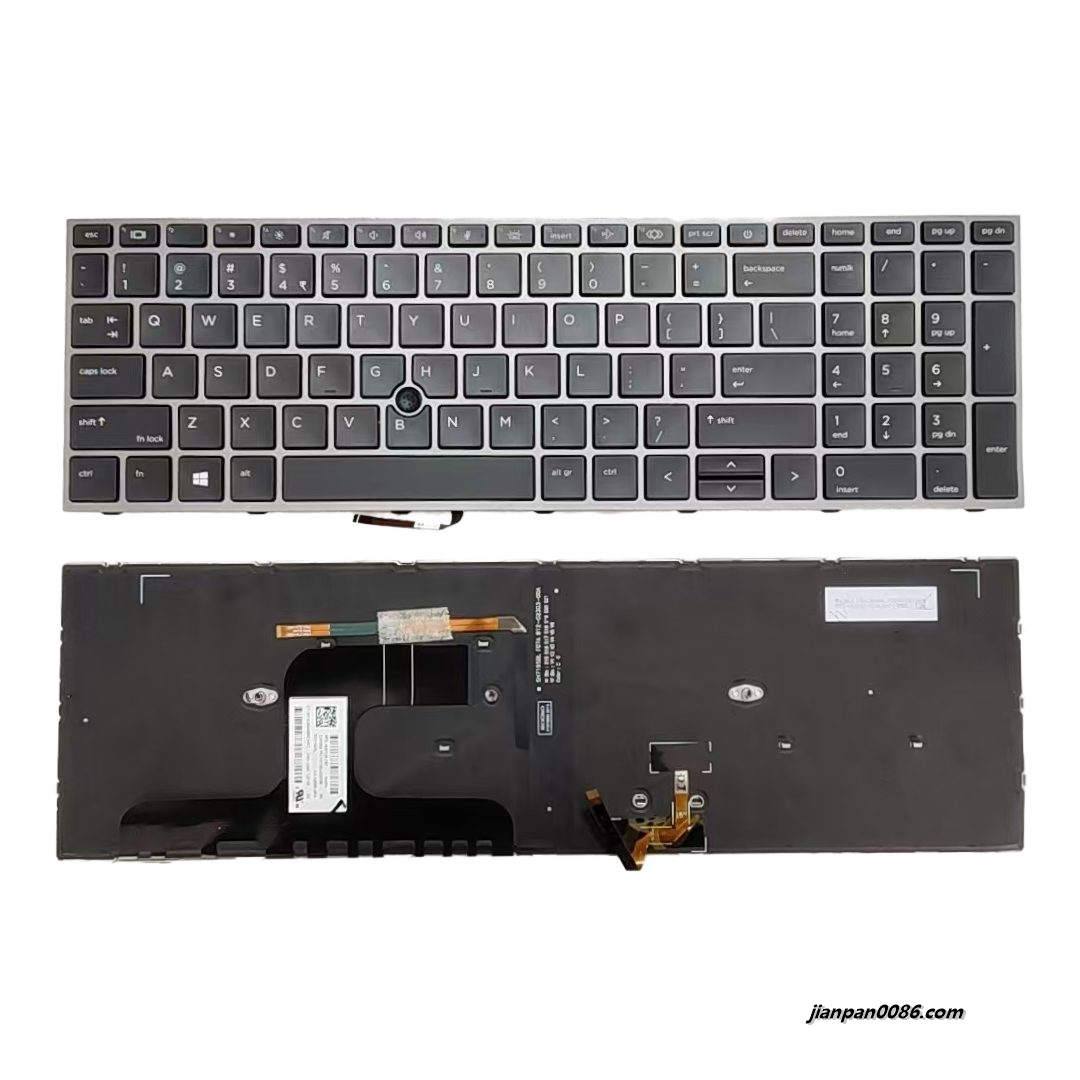 Picture of Oraginal New US India Language For HP Zbook 17 G7 Black Backlight Laptop Keyboard SG-A3200-3EA  SN7195BL  PK132UQ2A08 C199