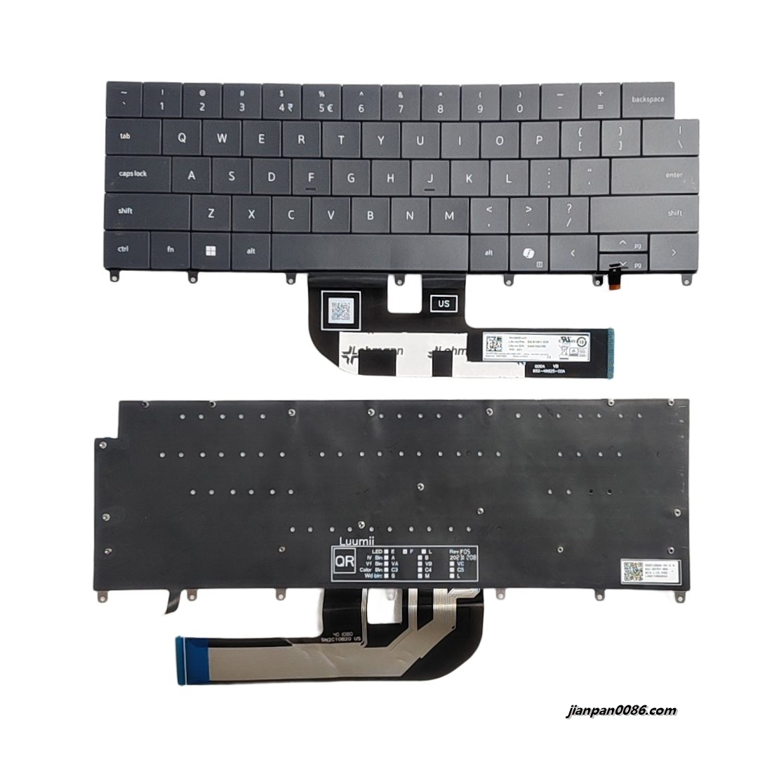 Picture of Original New USI Layout For Dell XPS 14 9440 Backlit Laptop Keyboard SG-B1261-XUA SN2C10B20 PK138YR1A01 DP/N:04YH8V C187