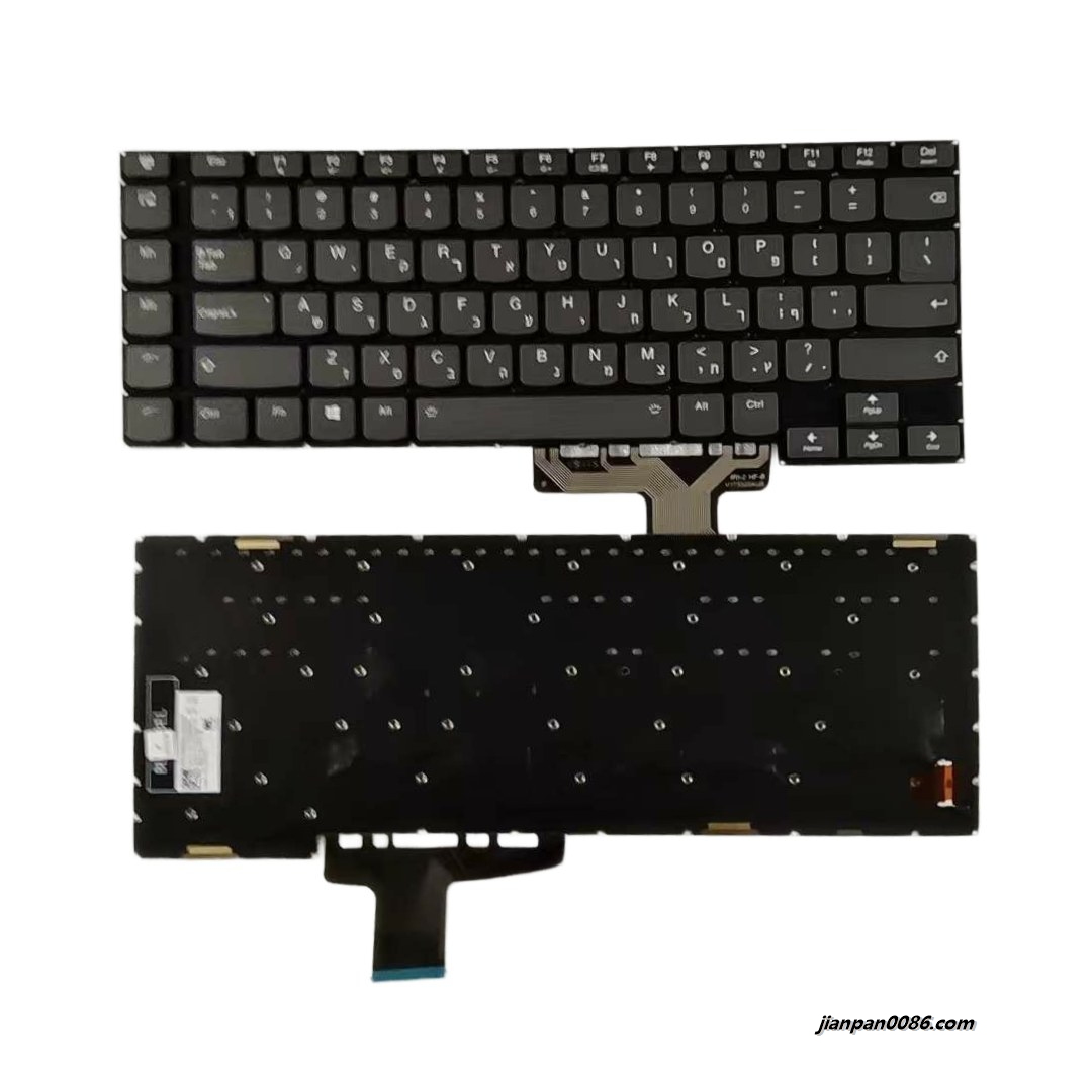 Picture of Original New Hebrew Language For Lenovo Legion Y730 Y740-15IRH Y740-17ICH Grey Backlit Laptop V173320AS1-HB 2PTDH6075