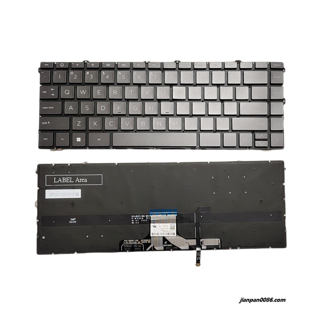 Picture of Oraginal New US Language For HP 14-DW US LightGold Backlight Laptop Keyboard SG- B2220-XUA SN1A81B2 C203
