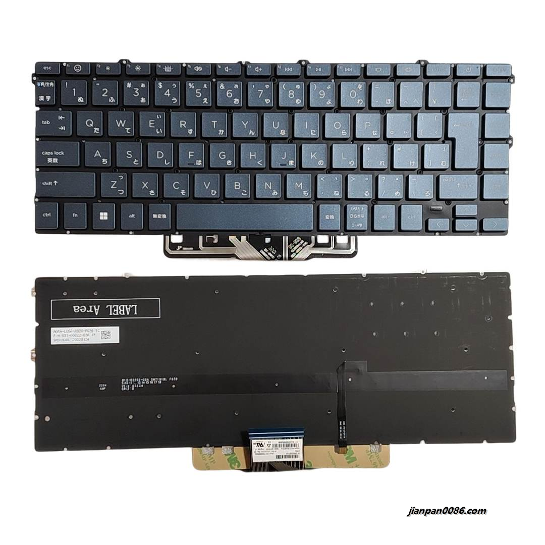 Picture of Original New Japanese JP Layout For HP Pavilion 14-DW Blue Laptop Keyboard SG-B2240-2VA SN1A81B4 PK133RSB00 C192