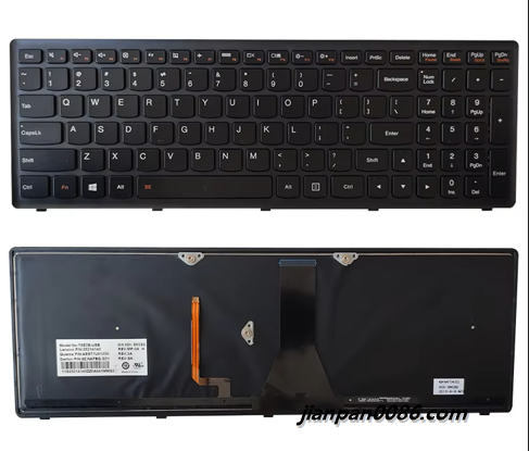 Picture of Original US Language For Lenovo FLEX 15 Black Backlight New Laptop Keyboard PN25214140 48PE54