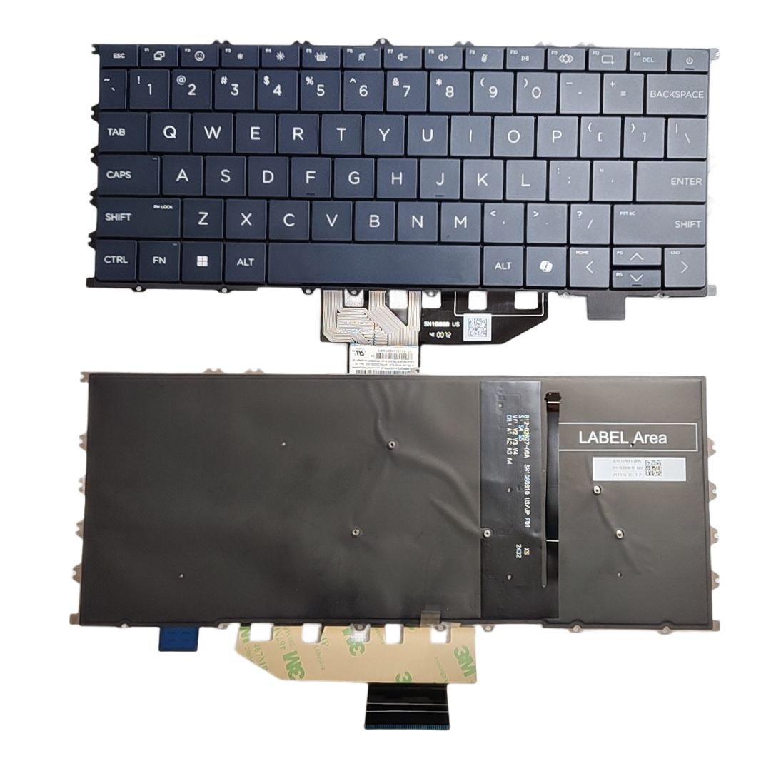 Picture of Original New US Layout For HP OmniBook X Flip 14-FK AI Cyan Backlit Laptop Keyboard SG-B7760-XUA SN1D80B20 C207