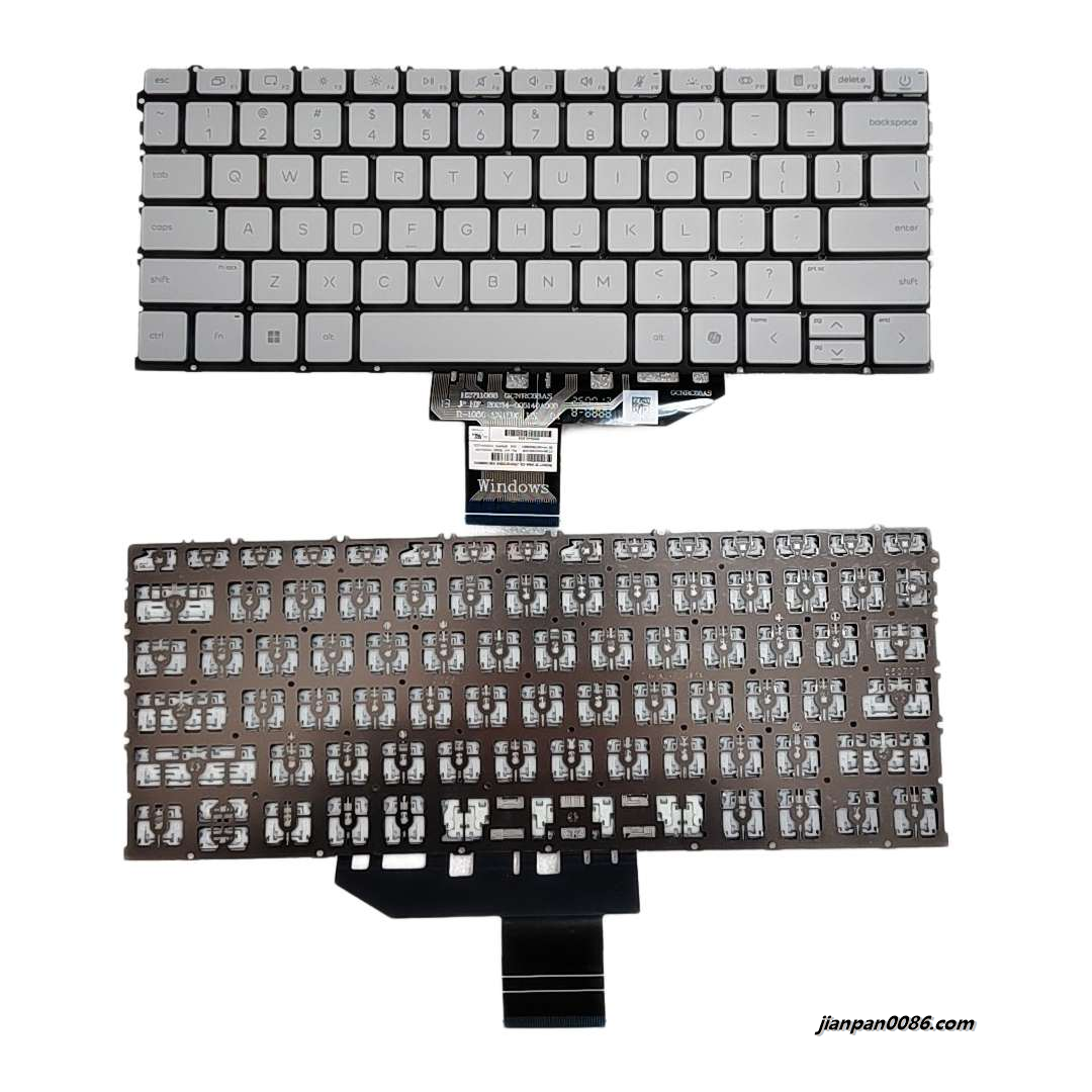 Picture of Oraginal New US Language For HP OmniBook 14-FE AI AshGrey Laptop Keyboard 913B1-004080A0XV  SN1E93B10  C203
