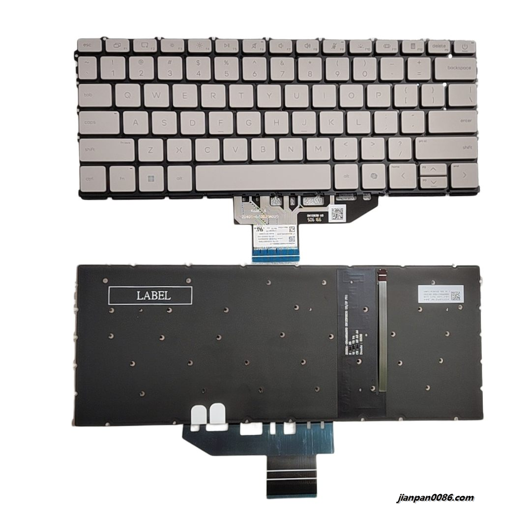 Picture of Oraginal New US Language For HP OmniBook 14-FE AI Yellowish Backlit Laptop Keyboard  913B1-004920A0XU SN1E20B50 C207