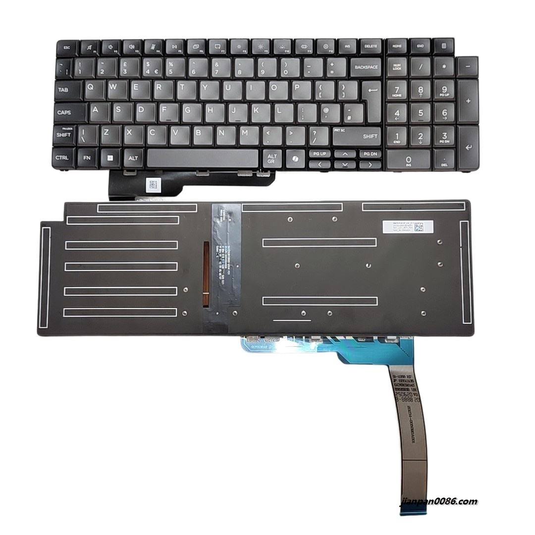 Picture of Original New UK Layout For Liteon SN1E92B20 Gyer AI Backlit Laptop Keyboard 913B1-03890A02B 5PC217