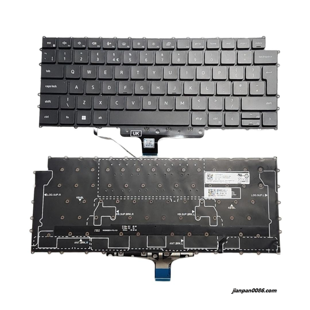 Picture of Original New UK Layout For DELL 7330 2022 Backlit Laptop Keyboard SG-B4900-2BA SN2B60B20 PK1374C3A15 DP/N:0KM6G1 C213