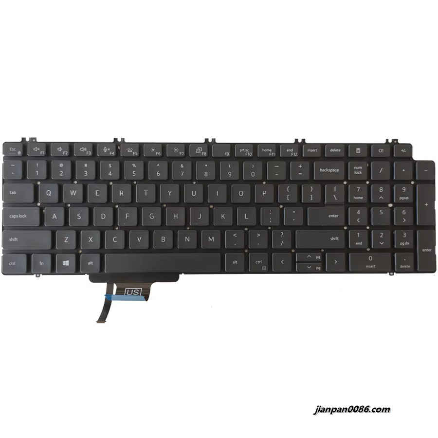 Picture of Original US Language New For Dell Precision 7750 7550 Backlit Laptop Keyboard SG-2910-XUA SN4292BLZ PK132V43B00 23001