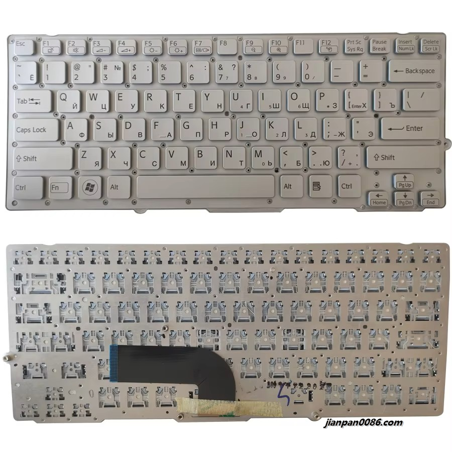 Picture of Original New Russian Language For SONY VPC-SD White Laptop Keyboard 11PE11
