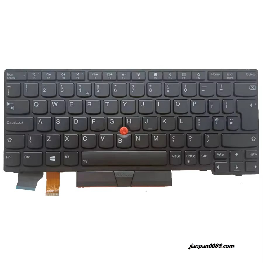 Picture of Original New UK Bulgaria Language For Lenovo ThinkPad X280 X285 X390 X395 Black Backlit Laptop Keyboard   SN8383BL 16PTDH2302