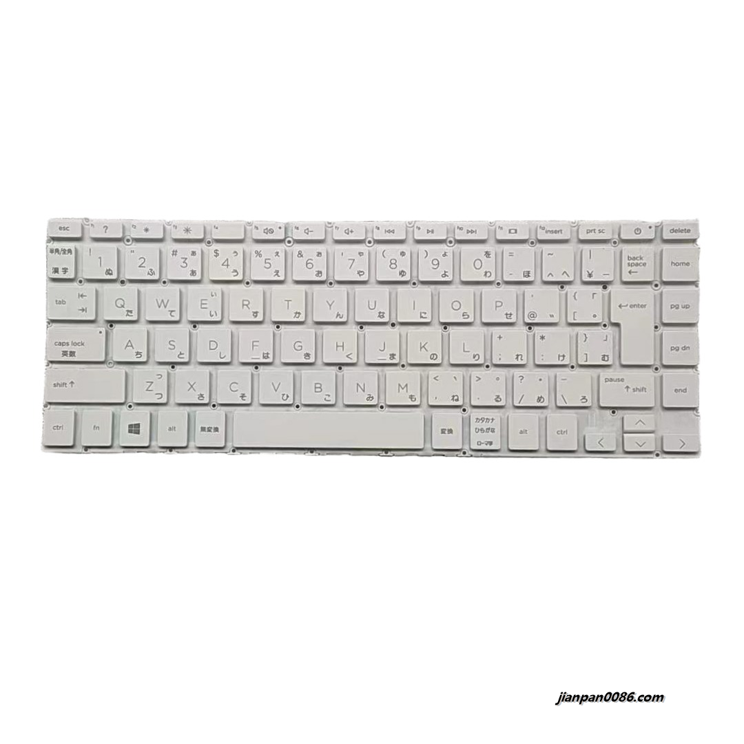 Picture of Original New Japanese Layout For HP Pavilion 13-be White NoBacklit Laptop Keyboard SG-A9920-2VA SN10OQ4C A770