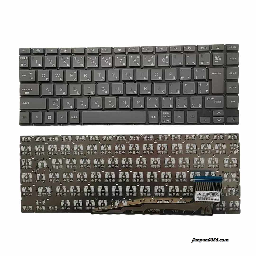 Picture of Original New Japanese Layout For HP Pavilion 13-be Grey NoBacklit Laptop Keyboard SG-B2140-2VA SN1A802 A770