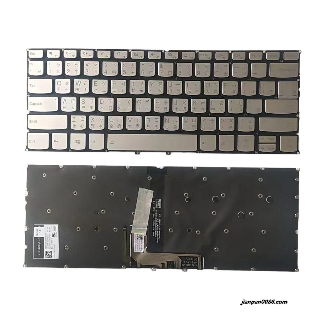 Picture of Original New TW Layout For Lenovo C940-14 Backlit Laptop Keyboard 16954 V163420ES1-CH PK131ED1C04 24PTDH5486