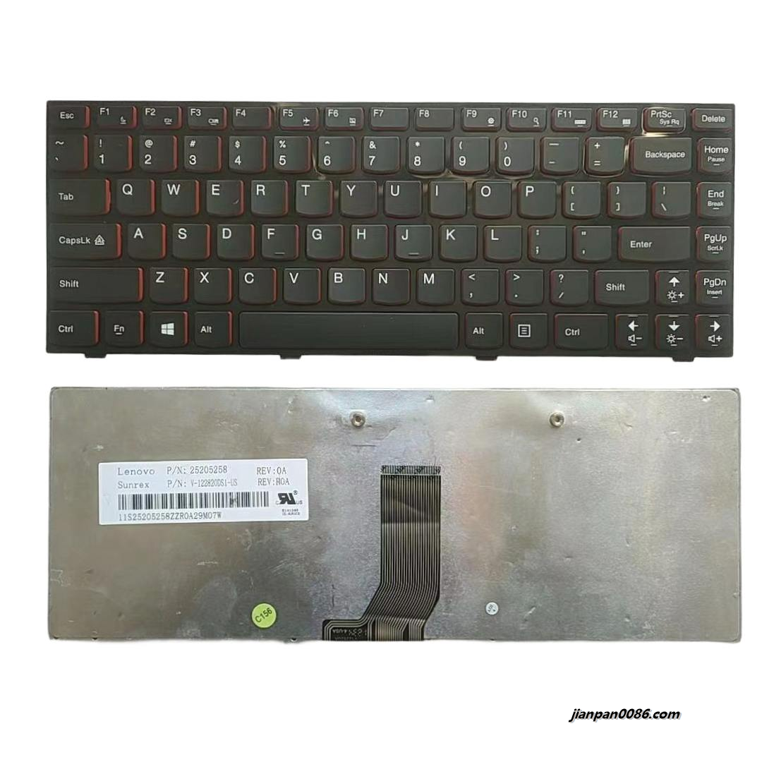 Picture of Original New US For Lenovo Ideapad G480 Laptop Keyboard 25205258 V-122820DS1-US TDH9474