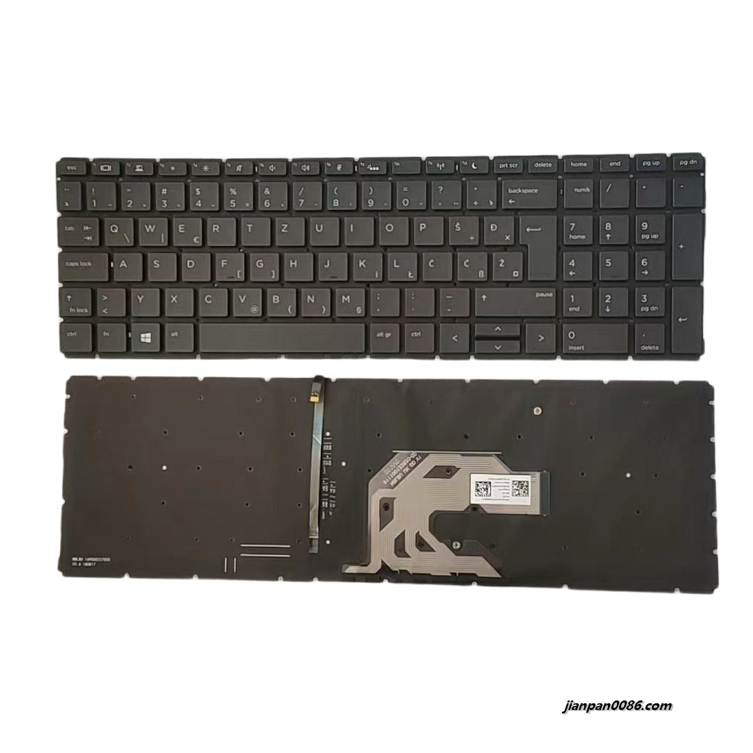 Picture of Original New SA SL YU Layout For HP ProBook 450 G6 455 G6 455R G6 Backlit Black Laptop Keyboard 2H-BBUSLQ14311 18749 25PTDH9448