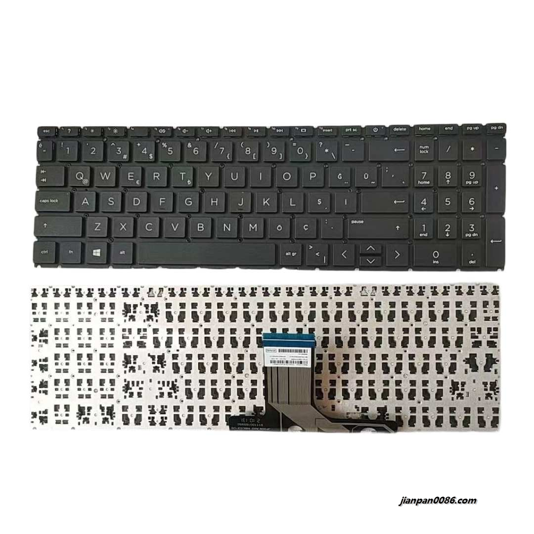 Picture of Original NoBacklit New Turkey Layout For HP 15-EG Black Laptop Keyboard 2H-ACZTQI63211 18791 A012