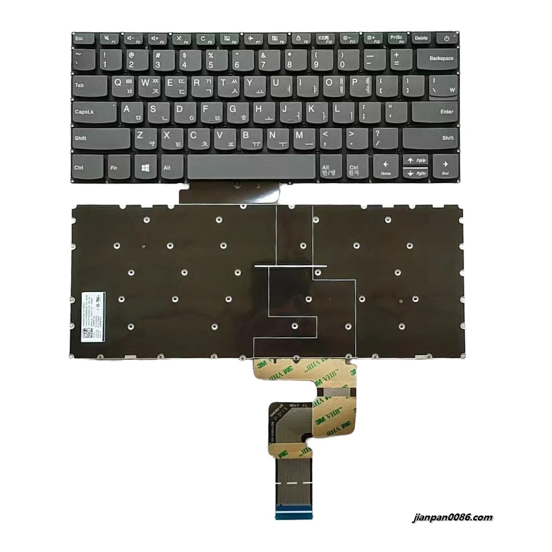 Picture of Original New Korean Language For Lenovo IdeaPad 320-14 (Power Key) Grey Nobacklit Laptop Keyboard SG-86390-XRA PK131YN2A03 
